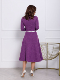 Сукня міді ISSA Plus модель 12352_lilac Фото