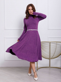 Сукня міді ISSA Plus модель 12352_lilac Фото