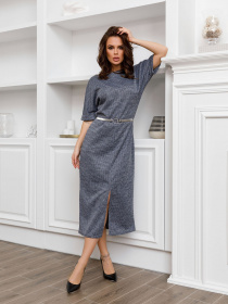 Сукня максі ISSA Plus модель 12311_grey Фото