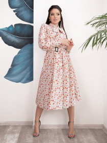 Сукня міді ISSA Plus модель 12540_multicolor Фото