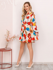 Платье мини ISSA Plus модель 12473_white Фото