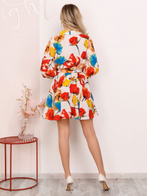 Платье мини ISSA Plus модель 12473_white Фото