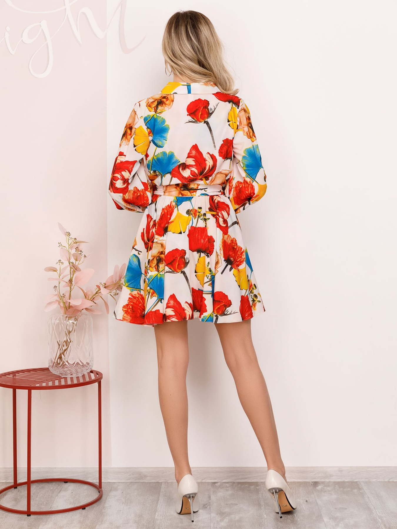 Платье мини ISSA Plus модель 12473_white Фото