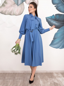 Сукня міді ISSA Plus модель 12165_lightblue Фото