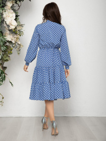 Сукня міді ISSA Plus модель 12569_lightblue Фото