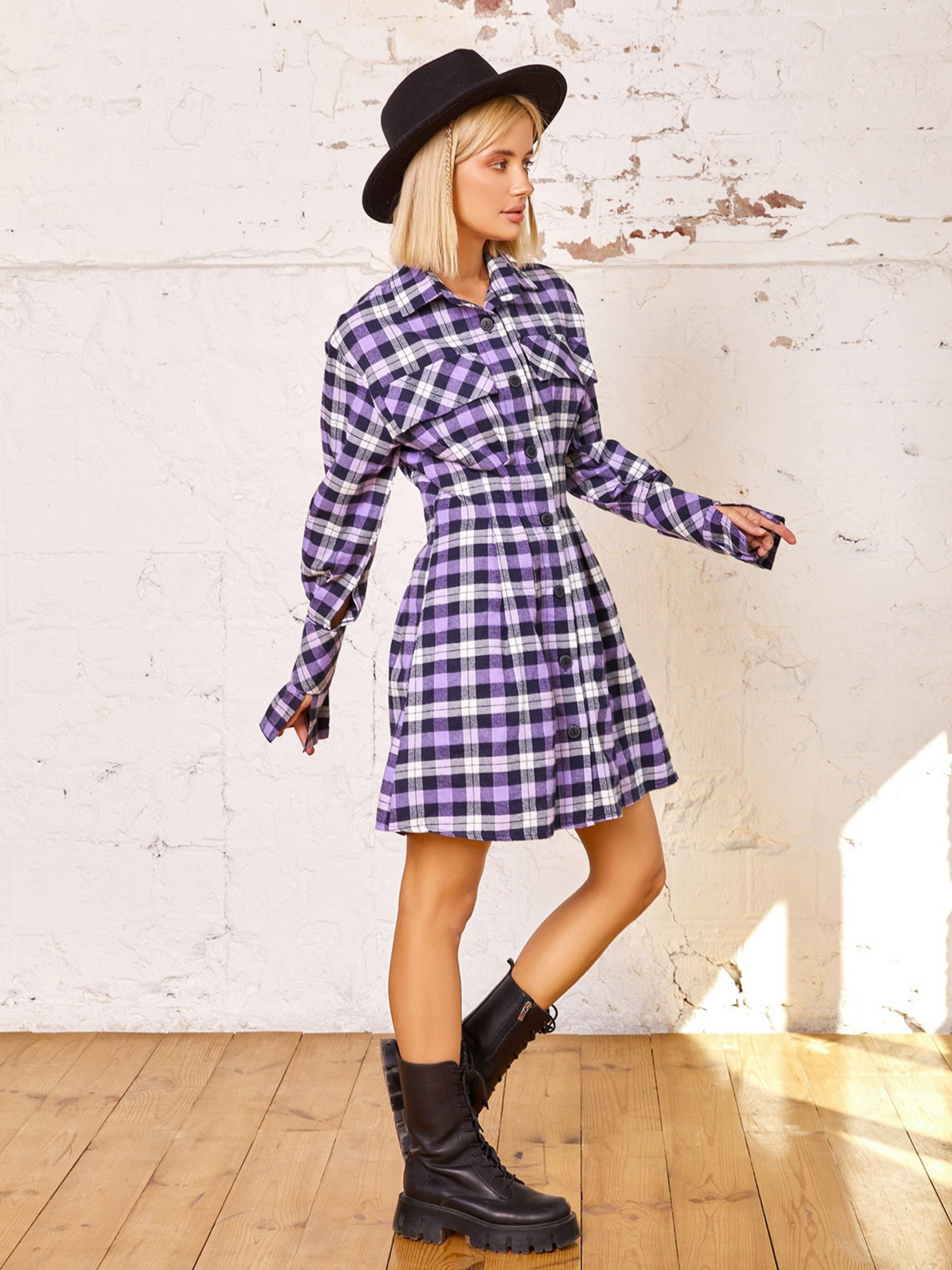 Платье мини ISSA Plus модель 12943_lilac Фото