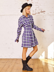 Платье мини ISSA Plus модель 12943_lilac Фото