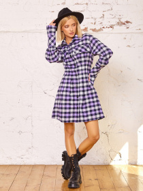 Платье мини ISSA Plus модель 12943_lilac Фото