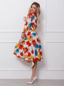 Сукня міді ISSA Plus модель 12416_multicolor Фото