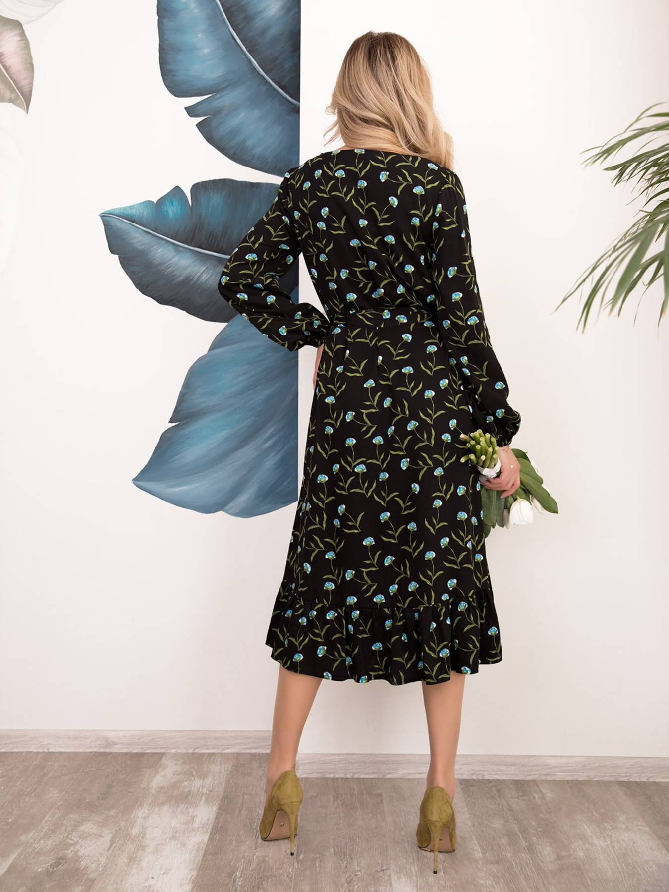 Сукня міді ISSA Plus модель 12532_black Фото