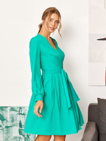 Платье мини ISSA Plus модель 13040_green Фото