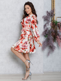 Платье мини ISSA Plus модель 12589_multicolor Фото