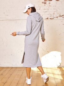 Сукня міді ISSA Plus модель 11409_grey Фото