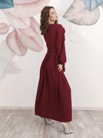 Сукня максі ISSA Plus модель 12229_purple Фото