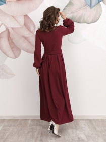 Сукня максі ISSA Plus модель 12229_purple Фото