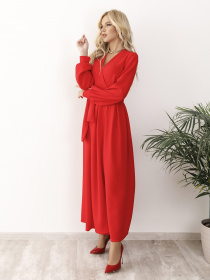 Платье макси ISSA Plus модель 12229_red Фото