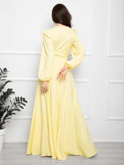 Сукня максі ISSA Plus модель 12615_yellow — фото 3 - INTERTOP