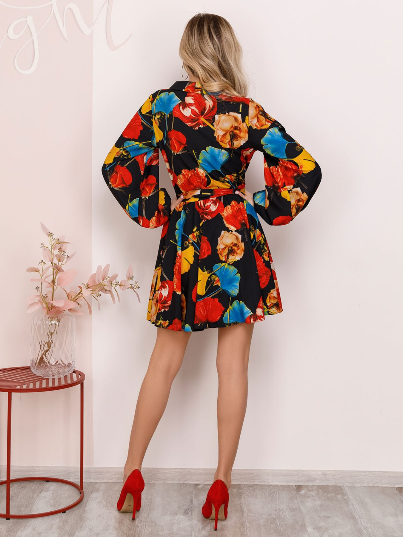 Платье мини ISSA Plus модель 12473_black Фото