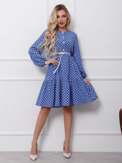 Сукня міні ISSA Plus модель 12404_lightblue - фото