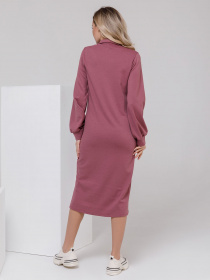 Сукня міді ISSA Plus модель 12511_darkpink Фото