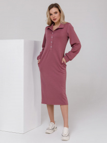 Сукня міді ISSA Plus модель 12511_darkpink Фото