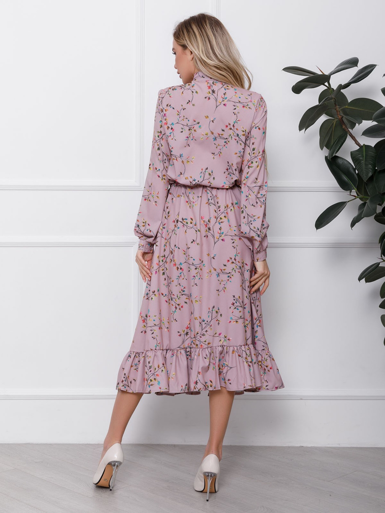 Платье миди ISSA Plus модель 12403_multicolor Фото