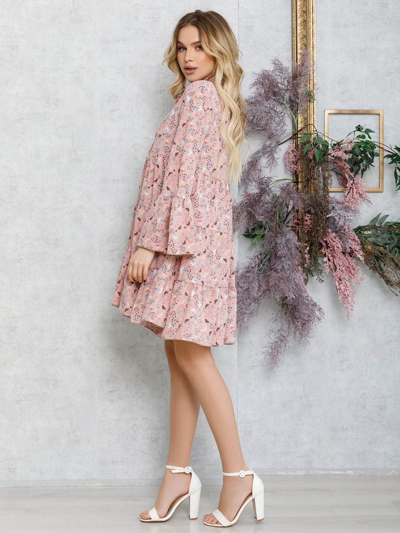 Сукня міні ISSA Plus модель 12574_multicolor Фото