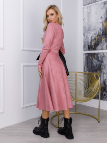 Платье миди ISSA Plus модель 12284_pink Платье миди ISSA Plus модель 12284_pink Фото