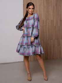 Сукня міні ISSA Plus модель 13099_grey Фото