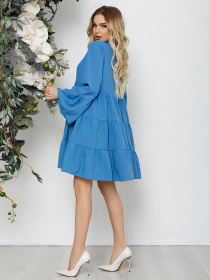 Сукня міні ISSA Plus модель 12573_lightblue Фото