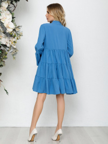 Сукня міні ISSA Plus модель 12573_lightblue Фото