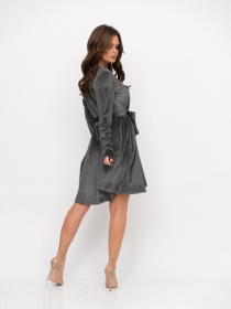 Сукня міні ISSA Plus модель 11208_grey Фото