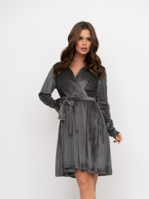 Сукня міні ISSA Plus модель 11208_grey Фото