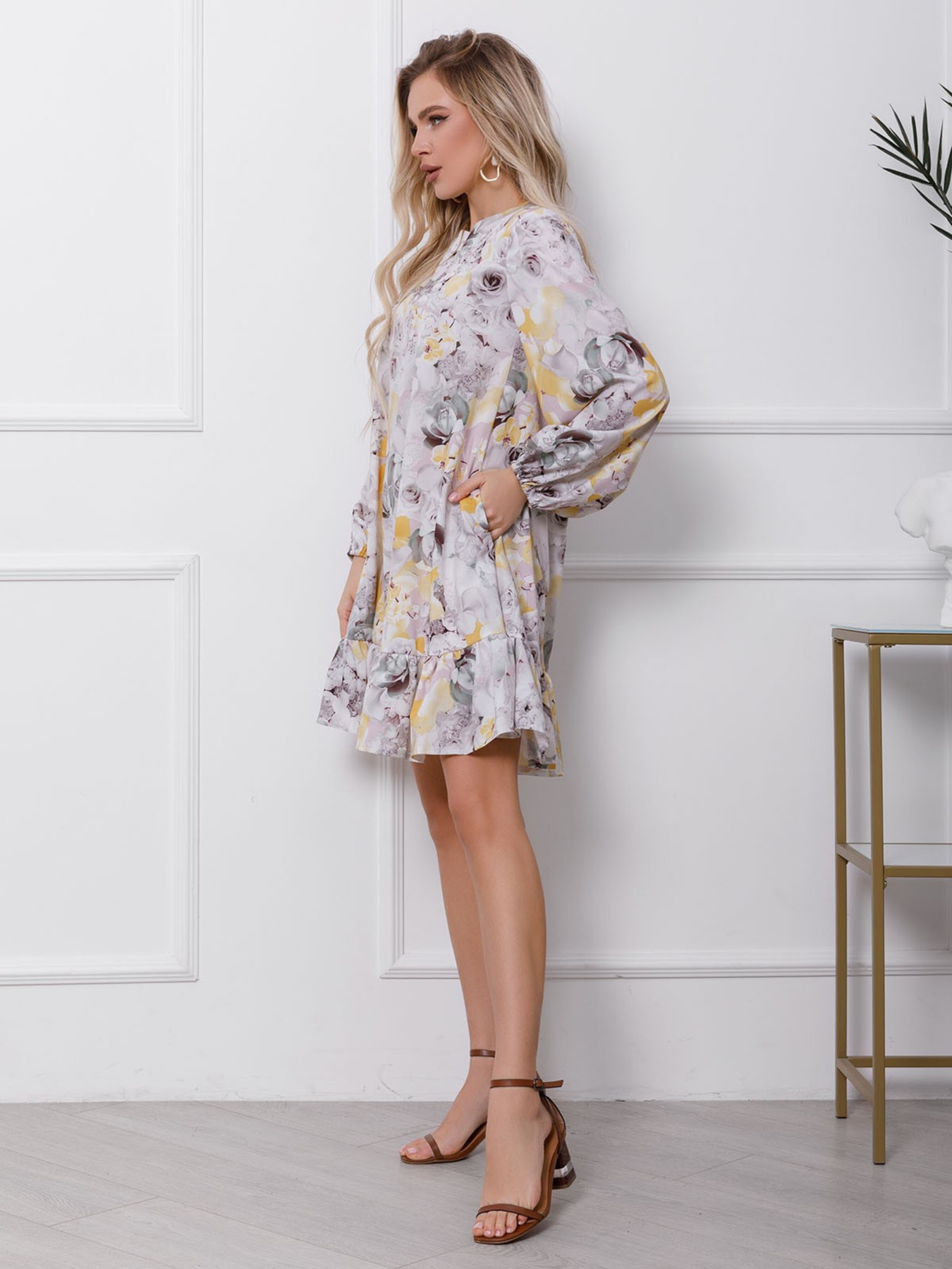 Сукня міні ISSA Plus модель 12418_multicolor Фото