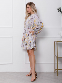 Сукня міні ISSA Plus модель 12418_multicolor Фото