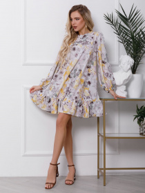 Сукня міні ISSA Plus модель 12418_multicolor Фото