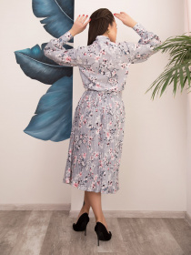 Сукня міді ISSA Plus модель 12516_grey Фото