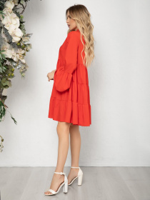 Платье мини ISSA Plus модель 12573_red Фото