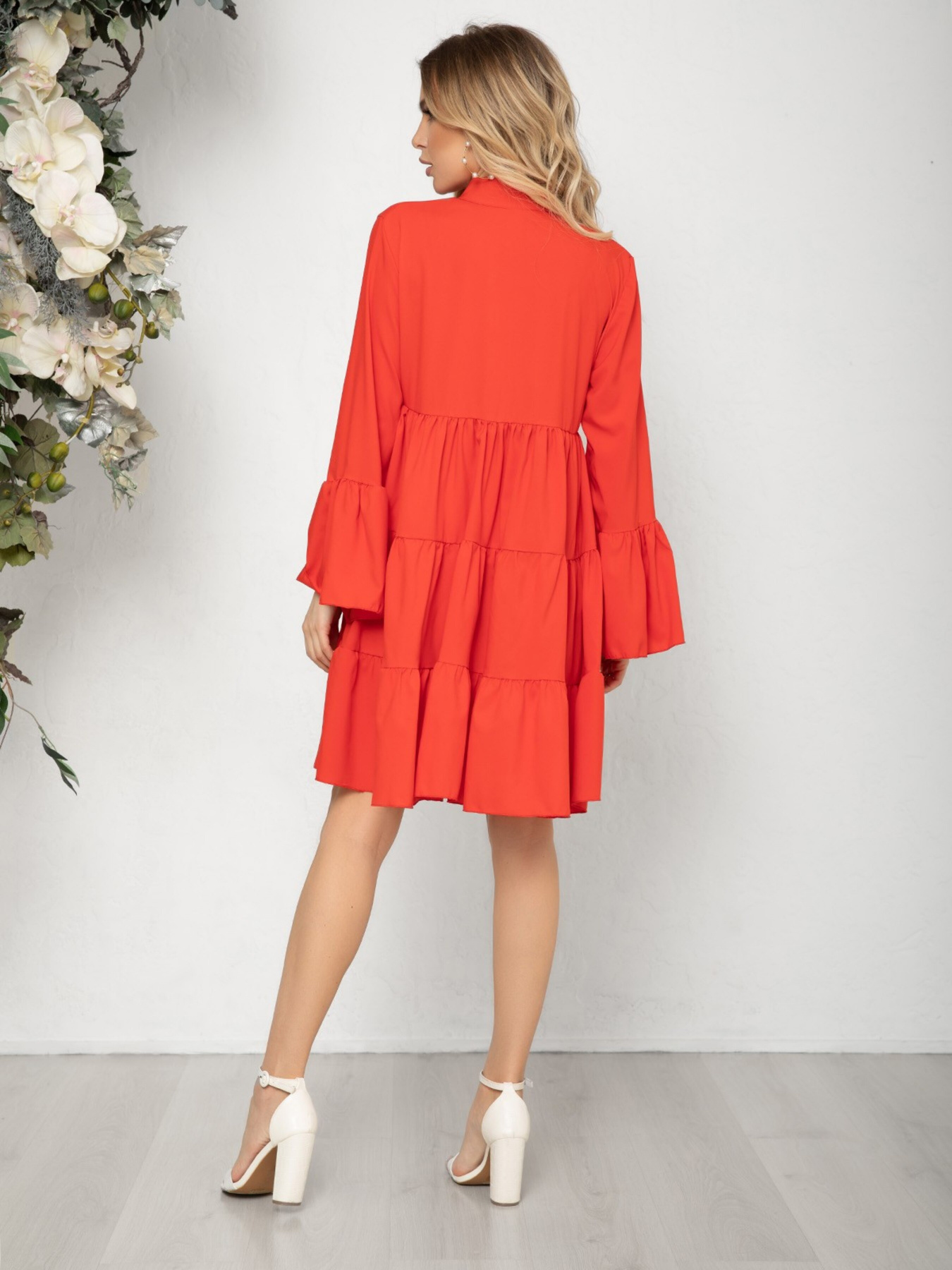 Платье мини ISSA Plus модель 12573_red Фото