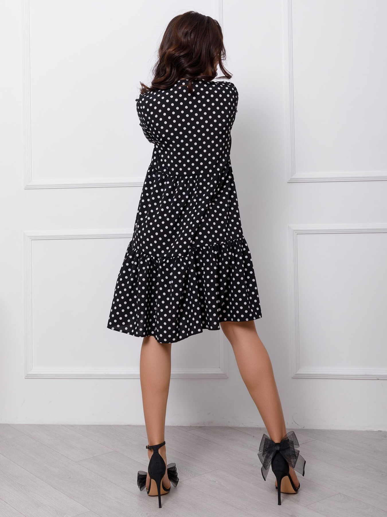 Сукня міні ISSA Plus модель 12404_black Фото