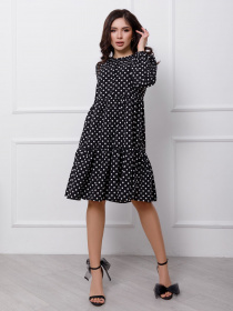 Сукня міні ISSA Plus модель 12404_black Фото