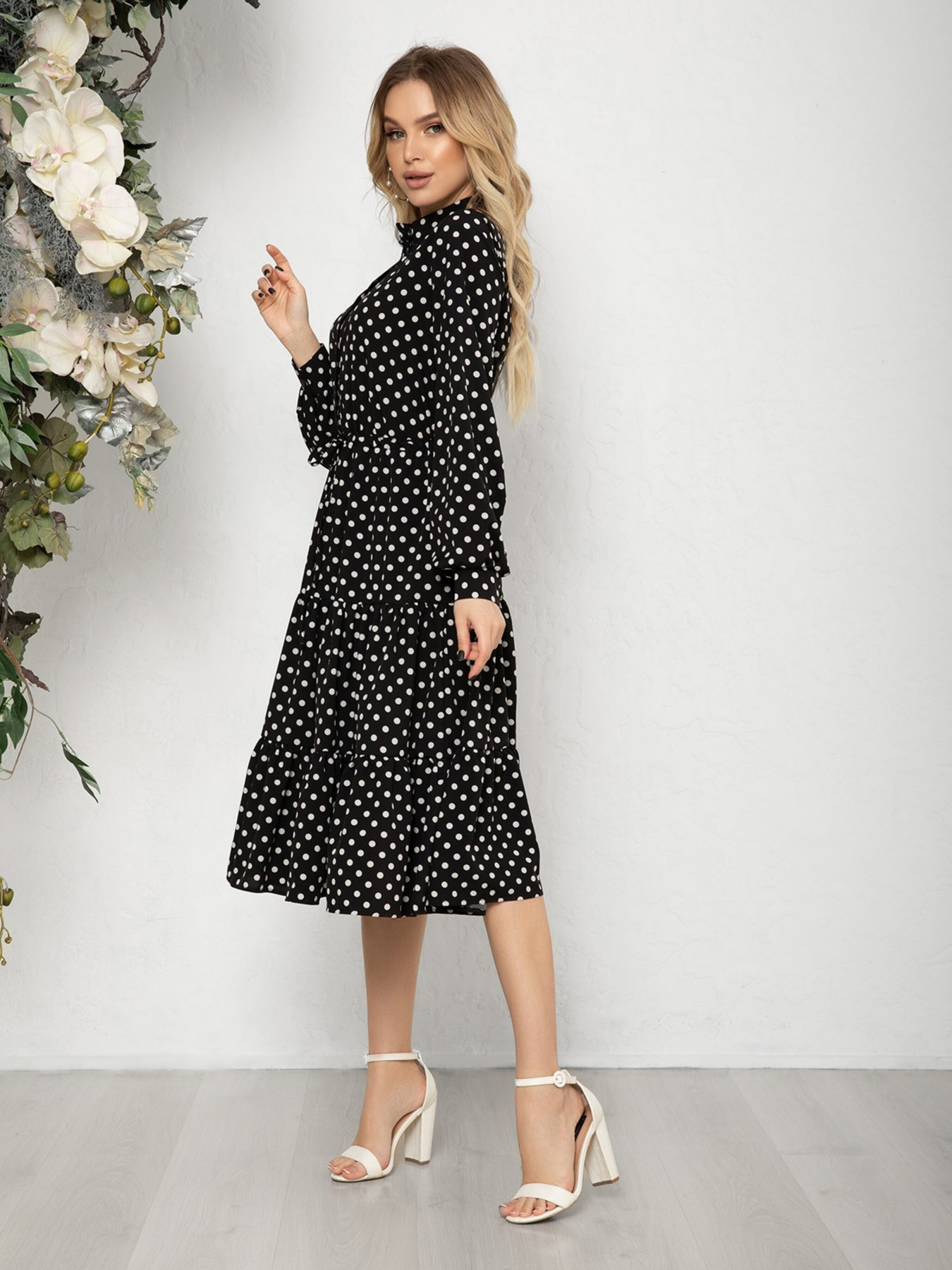 Сукня міді ISSA Plus модель 12569_black Фото