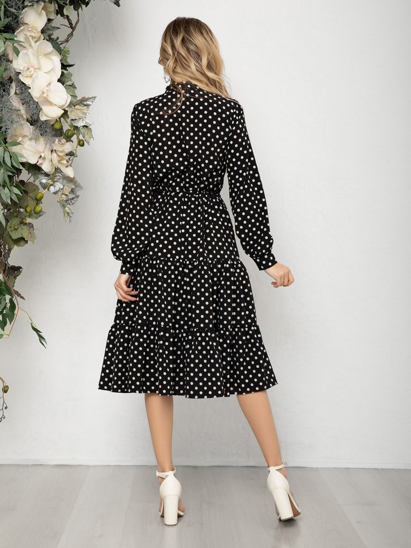 Сукня міді ISSA Plus модель 12569_black Фото