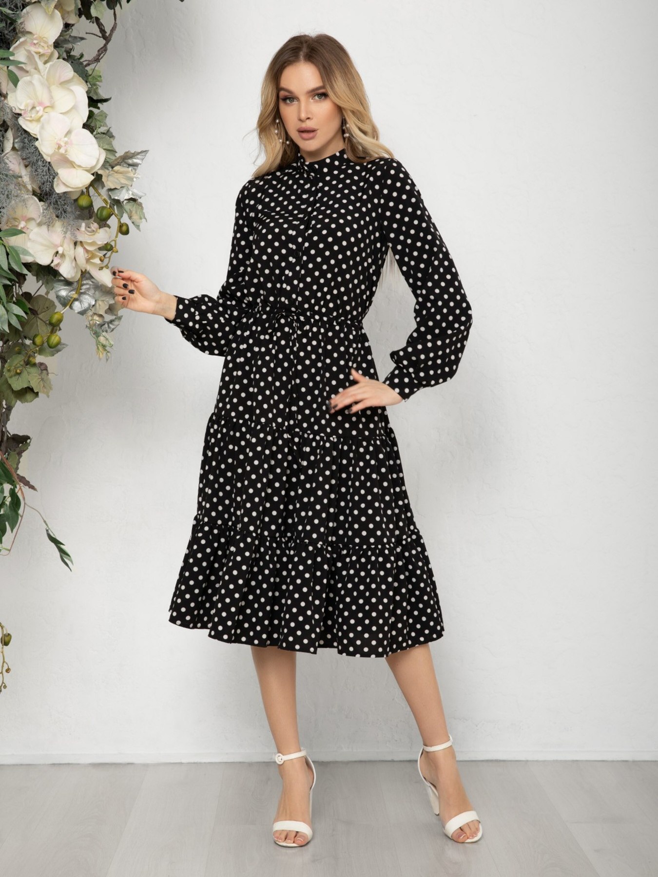 Сукня міді ISSA Plus модель 12569_black Фото