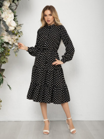 Сукня міді ISSA Plus модель 12569_black Фото