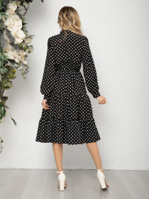 Платье миди ISSA Plus модель 12569_black Фото