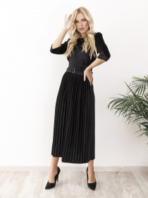 Платье макси ISSA Plus модель 12271_black Фото