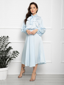 Сукня міді ISSA Plus модель 12380_lightblue Фото