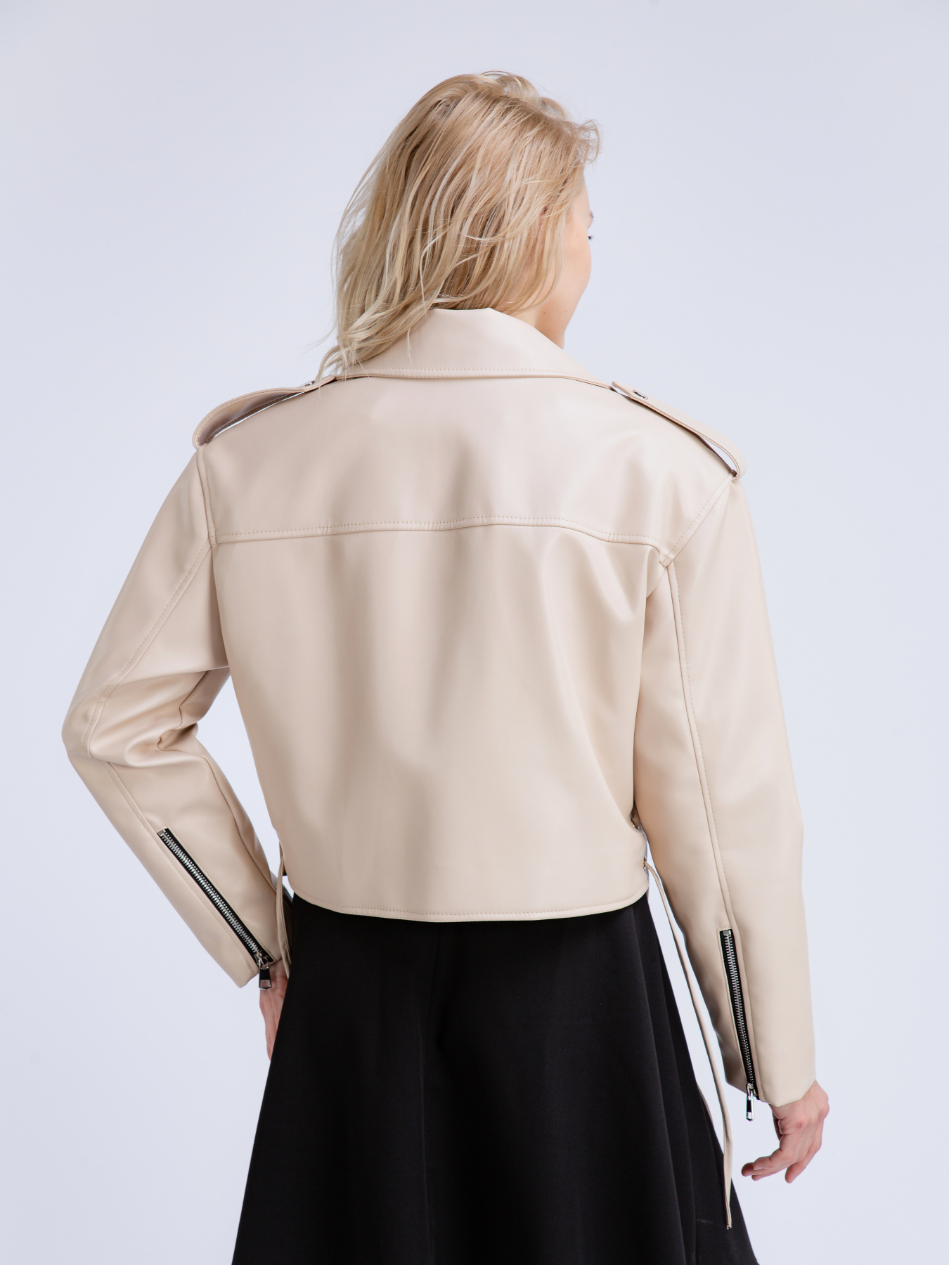 Куртка кожаная Romashka модель 208019504071 Фото