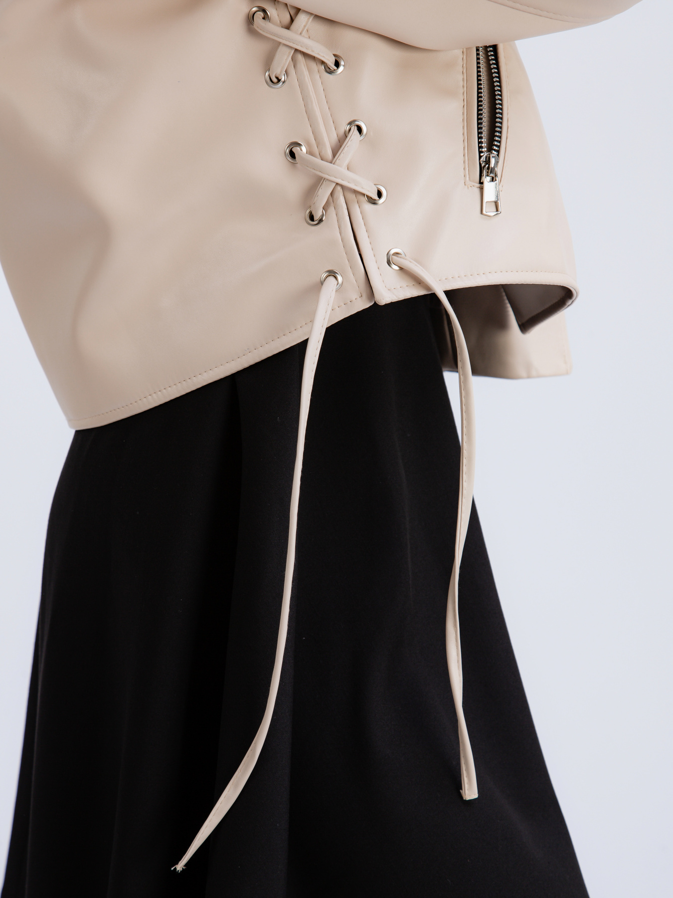 Куртка кожаная Romashka модель 208019504071 Фото